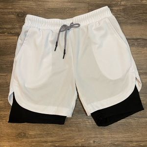 New athletic shorts in size L.